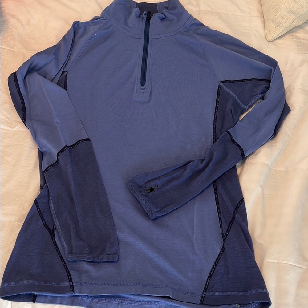 Smartwool Blue Cowl Neck Sweater